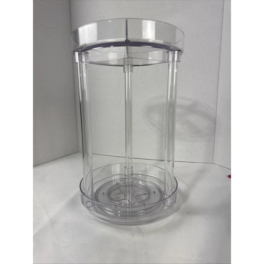 Clear Acrylic Two-tiered Rotating Multi-use Organizer